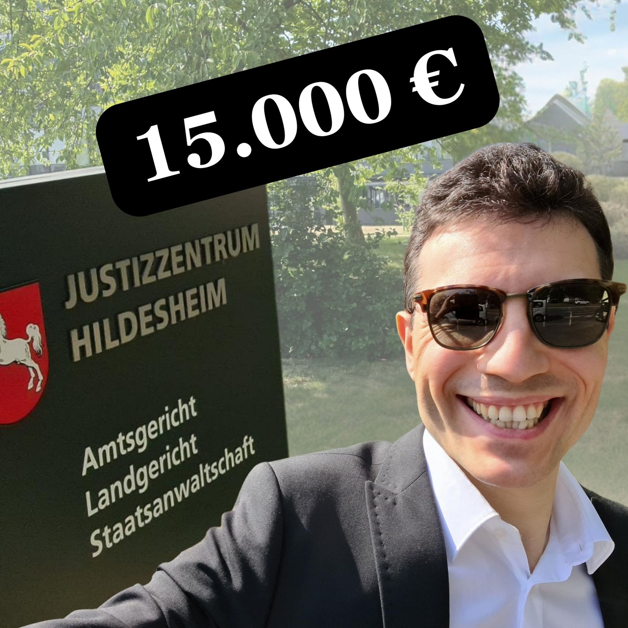 Lektorenausbilder Evgenij Unker am 30.06.2022 vor dem Landgericht Hildesheim.